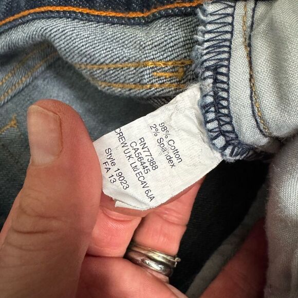 J Crew Matchstick Stretch Jeans Dark Wash Women's Size 27R - Picture 6 of 10